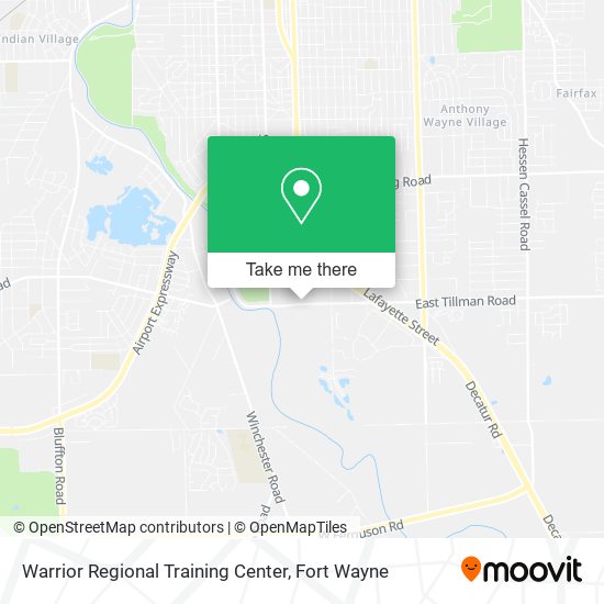 Mapa de Warrior Regional Training Center