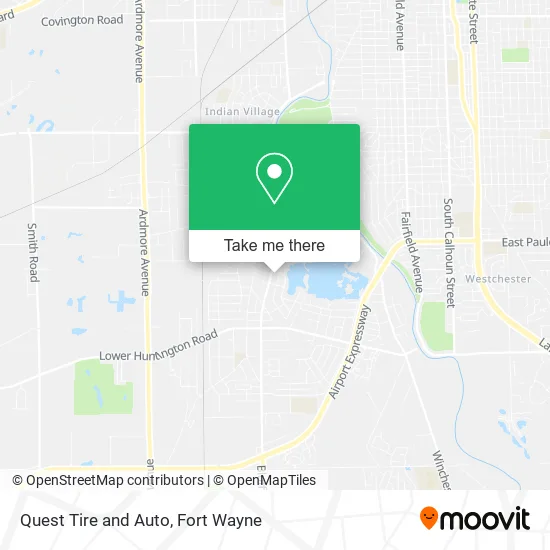 Quest Tire and Auto map