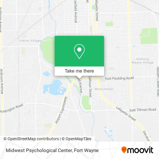 Midwest Psychological Center map