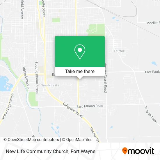 New Life Community Church map