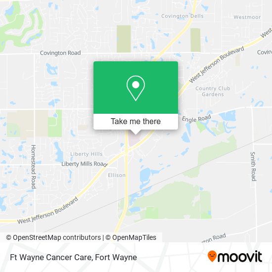 Ft Wayne Cancer Care map