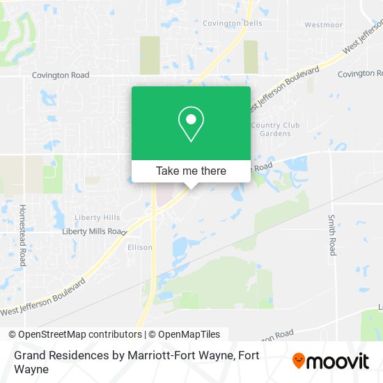 Mapa de Grand Residences by Marriott-Fort Wayne