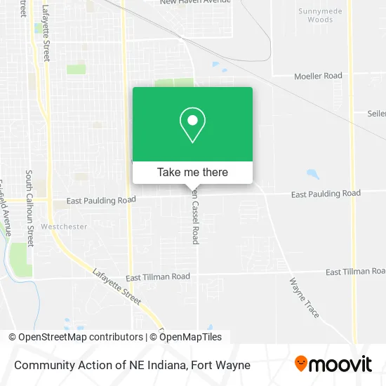 Community Action of NE Indiana map