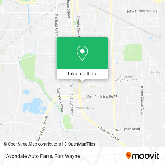 Avondale Auto Parts map