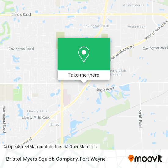 Mapa de Bristol-Myers Squibb Company