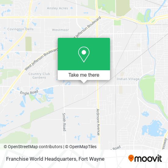 Mapa de Franchise World Headquarters