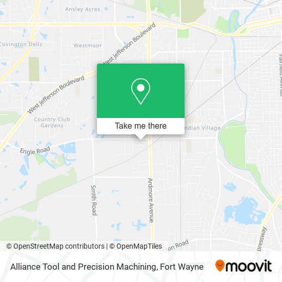 Mapa de Alliance Tool and Precision Machining
