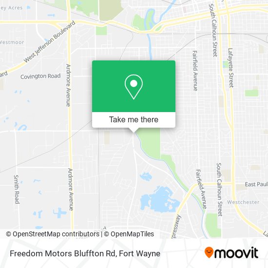 Mapa de Freedom Motors Bluffton Rd