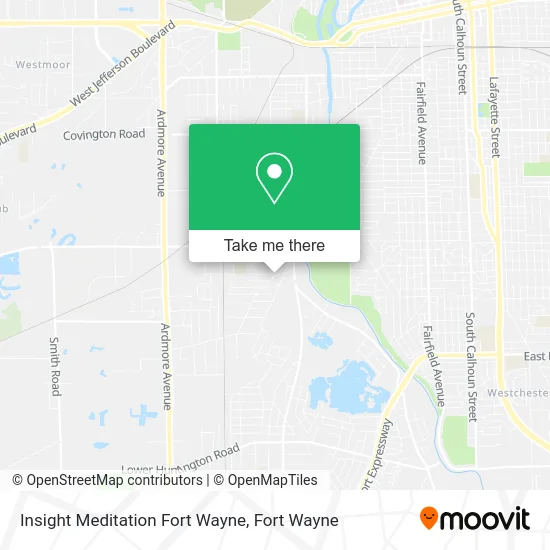 Insight Meditation Fort Wayne map
