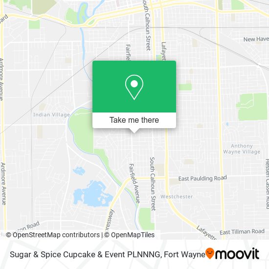 Mapa de Sugar & Spice Cupcake & Event PLNNNG