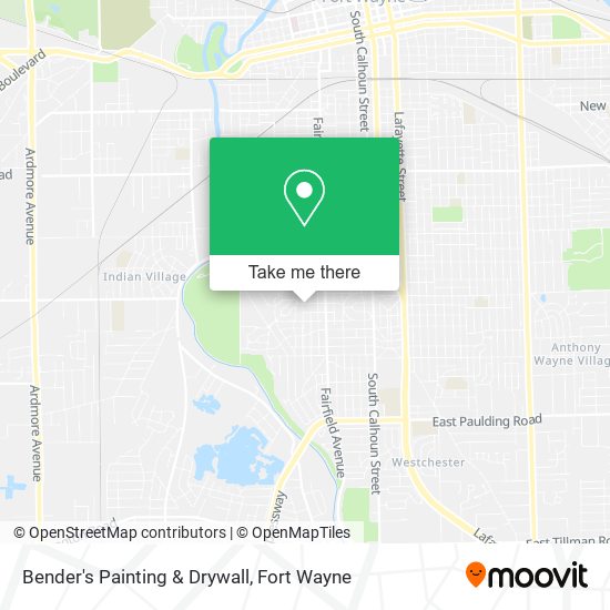 Bender's Painting & Drywall map