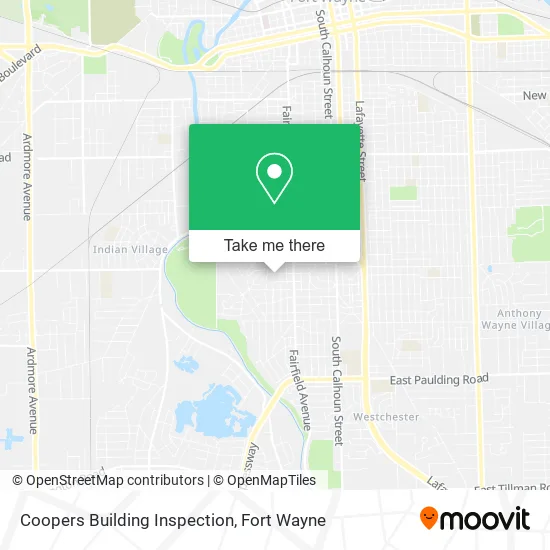 Coopers Building Inspection map