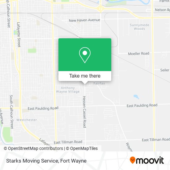 Mapa de Starks Moving Service