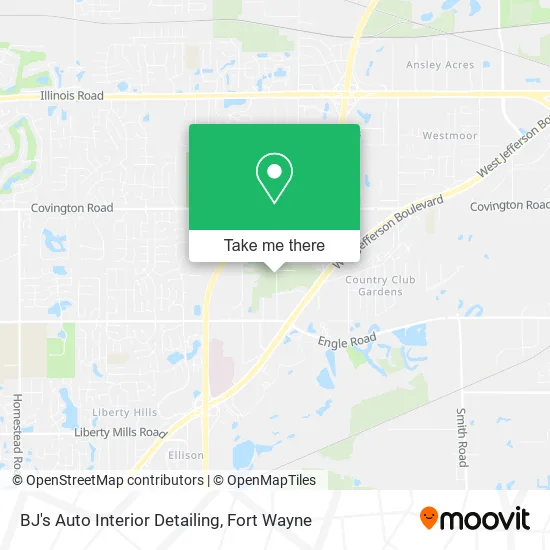 BJ's Auto Interior Detailing map