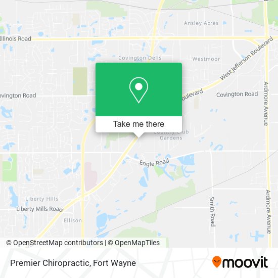 Mapa de Premier Chiropractic