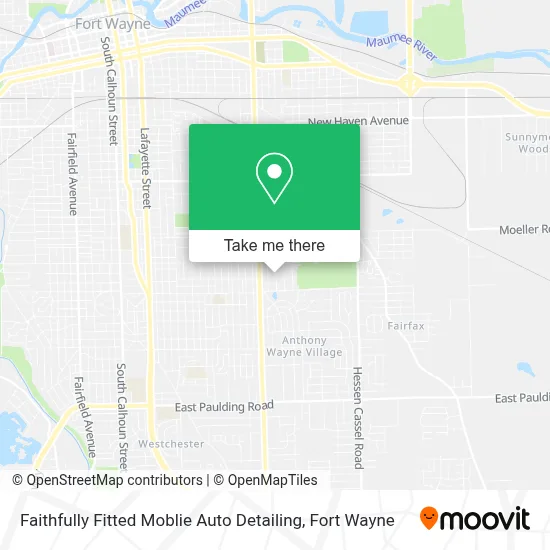Faithfully Fitted Moblie Auto Detailing map