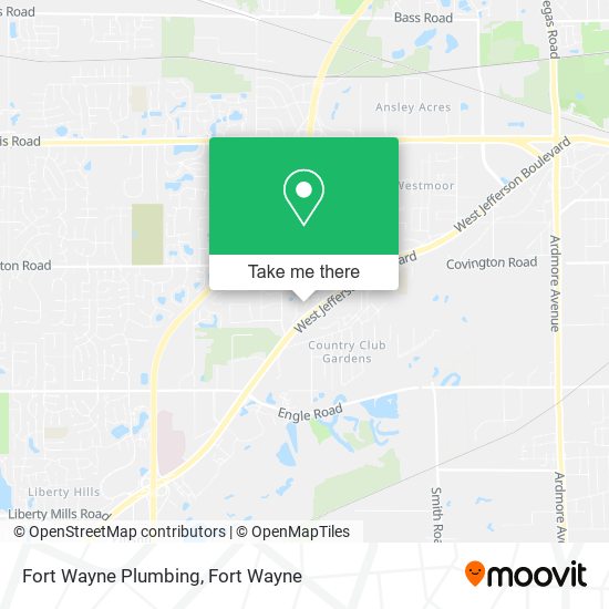 Fort Wayne Plumbing map
