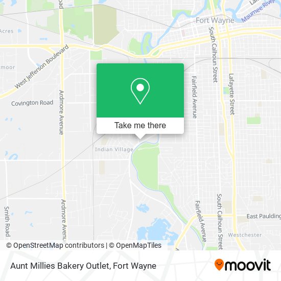 Aunt Millies Bakery Outlet map