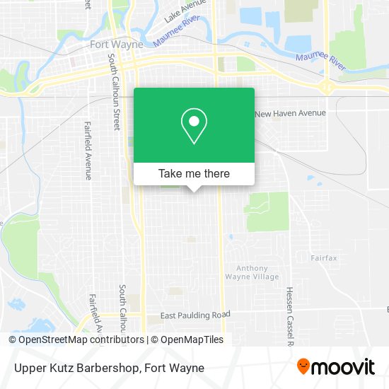 Upper Kutz Barbershop map