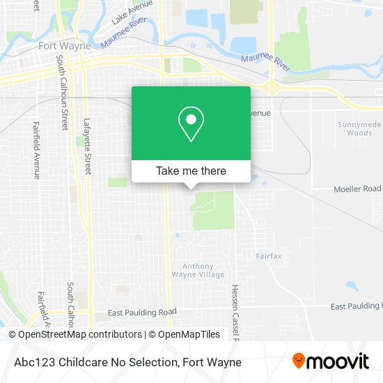 Mapa de Abc123 Childcare No Selection