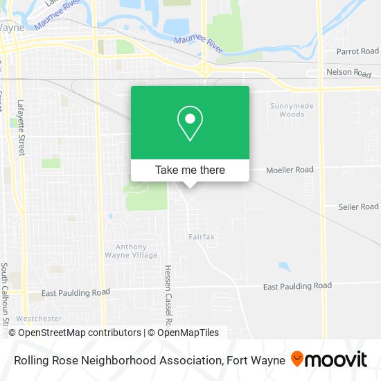 Rolling Rose Neighborhood Association map
