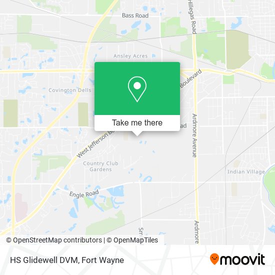 Mapa de HS Glidewell DVM