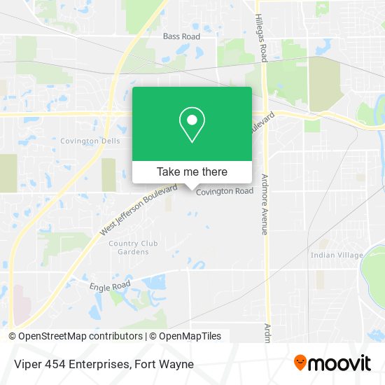 Viper 454 Enterprises map