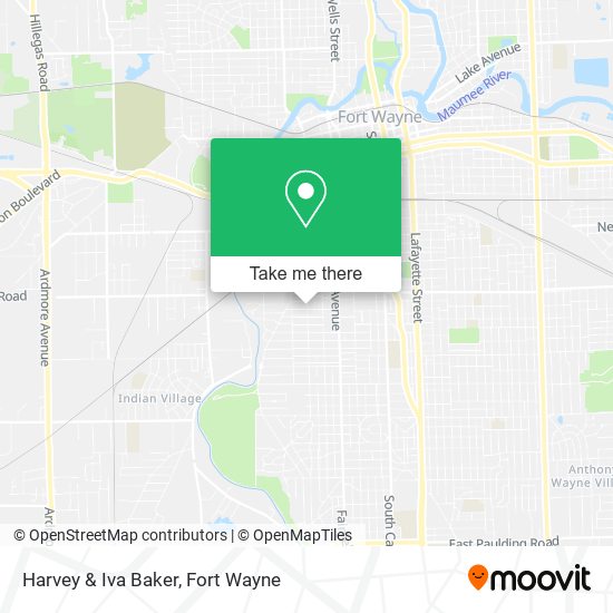 Mapa de Harvey & Iva Baker