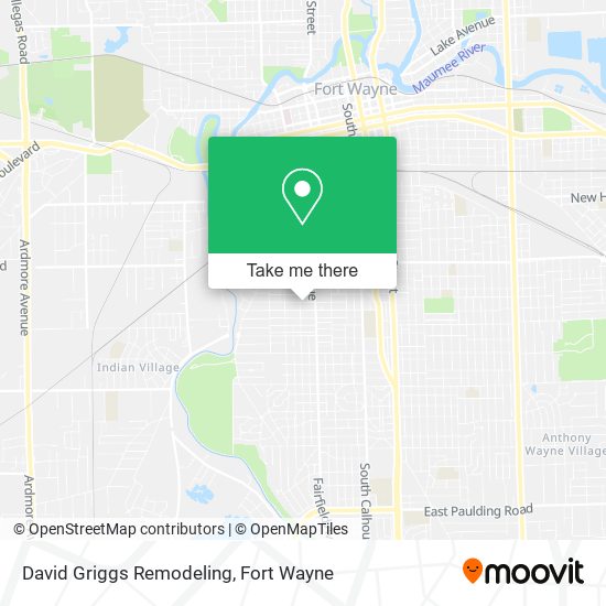 David Griggs Remodeling map
