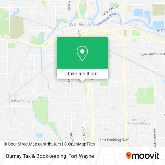 Burney Tax & Bookkeeping map