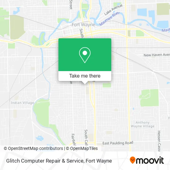 Glitch Computer Repair & Service map