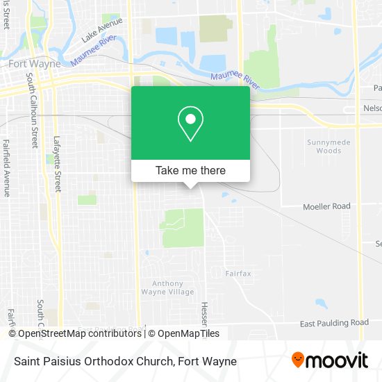 Saint Paisius Orthodox Church map
