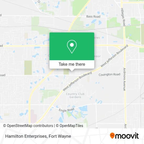 Hamilton Enterprises map