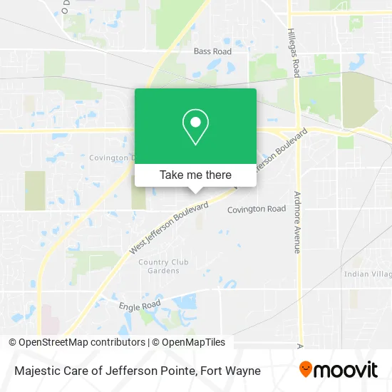 Mapa de Majestic Care of Jefferson Pointe