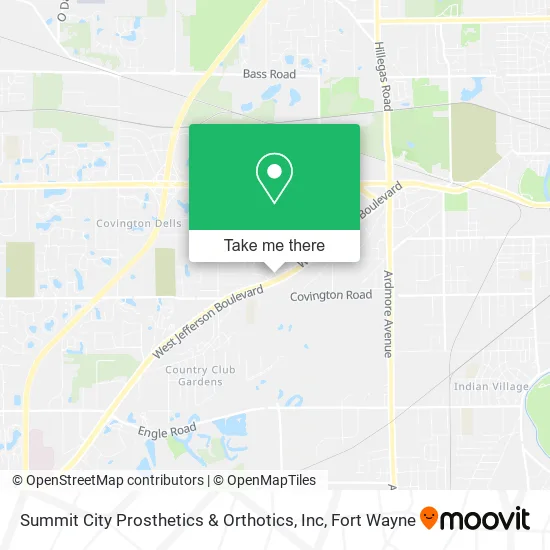 Summit City Prosthetics & Orthotics, Inc map