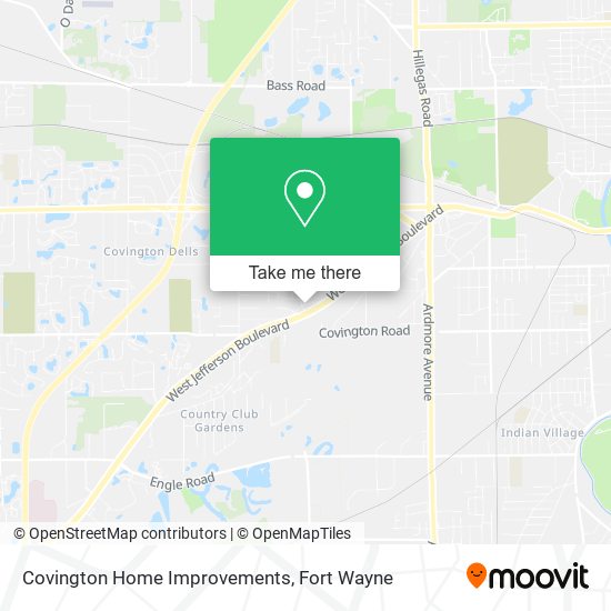 Mapa de Covington Home Improvements