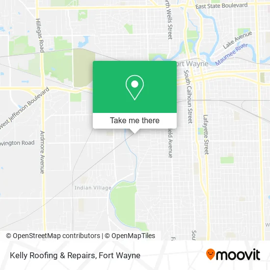 Kelly Roofing & Repairs map