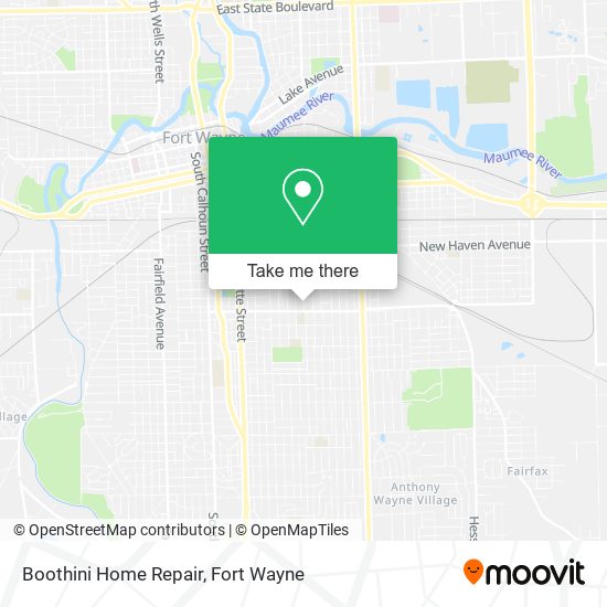 Boothini Home Repair map