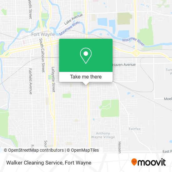 Mapa de Walker Cleaning Service