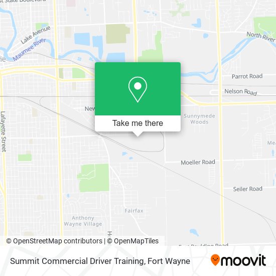 Summit Commercial Driver Training map