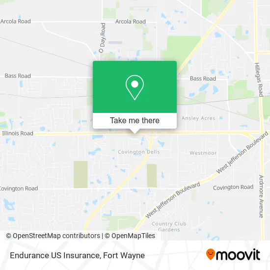 Endurance US Insurance map