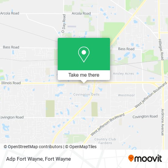 Adp Fort Wayne map