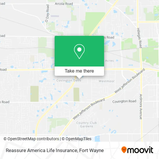 Reassure America Life Insurance map