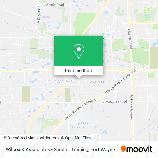 Mapa de Wilcox & Associates - Sandler Training