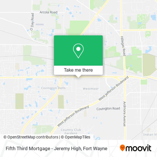 Fifth Third Mortgage - Jeremy High map