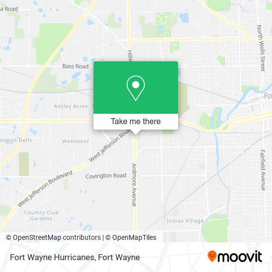 Mapa de Fort Wayne Hurricanes
