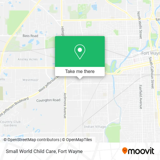 Small World Child Care map