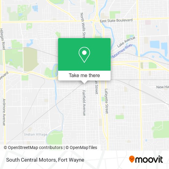 South Central Motors map