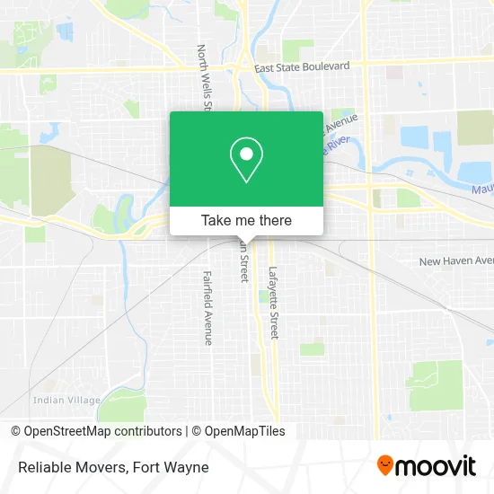 Reliable Movers map