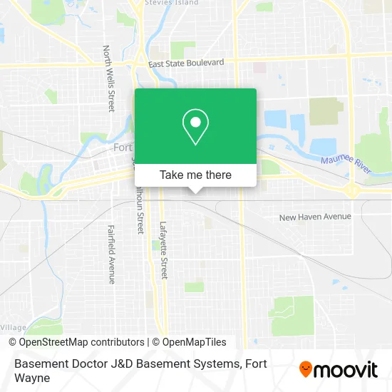 Basement Doctor J&D Basement Systems map